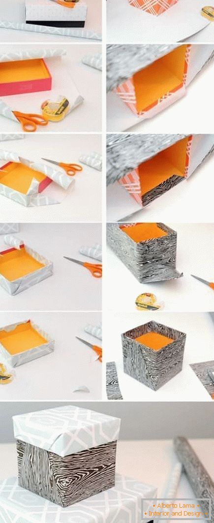 Cum să lipiți o cutie de hârtie