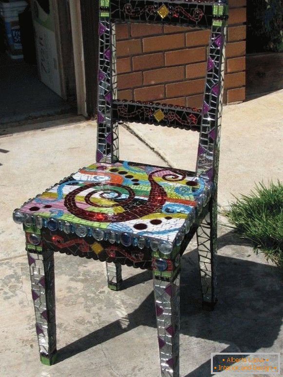 Etanșarea unui scaun cu mozaic