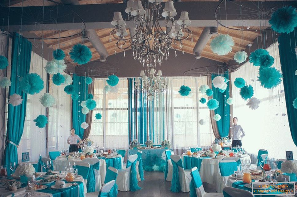 Sala de nunți într-o anumită culoare