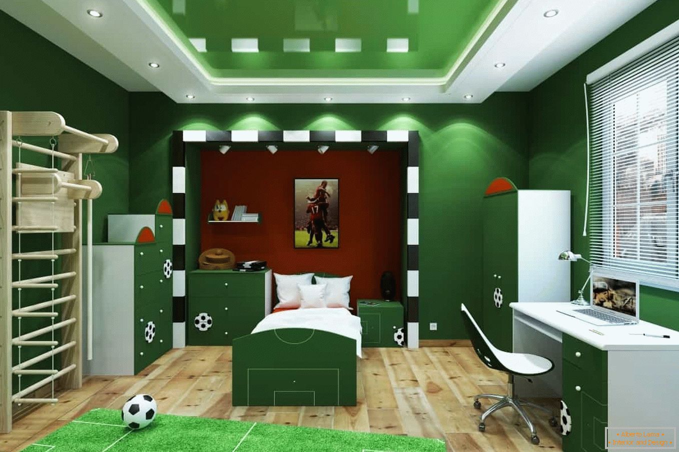 Cameră verde - teren de fotbal