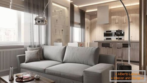 designul unui apartament cu doua camere de 60 mp, fotografie 9