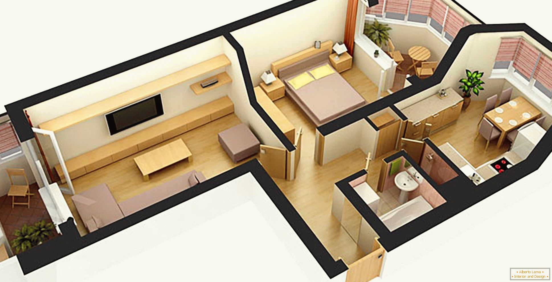 Proiect de apartament 3D