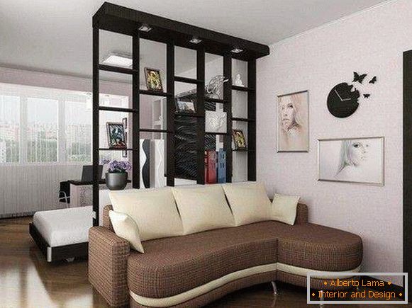 designul unui mic apartament cu o cameră, fotografia 20