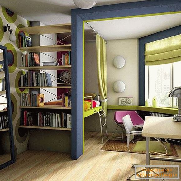 designul unui mic apartament cu o cameră, fotografia 24
