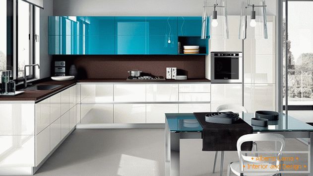 design de bucătărie într-o casă modernă