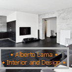 Alb-negru în designul apartamentului