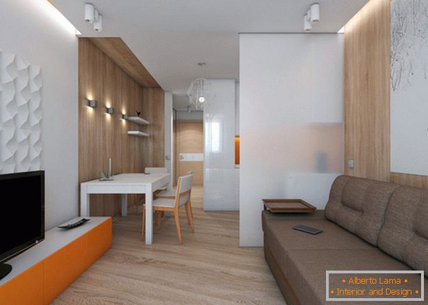proiectarea unui mic apartament studio 25 кв м 
