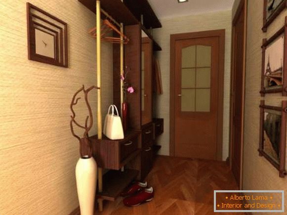 Design modern de camere mici în apartament - o sală de intrare și un coridor
