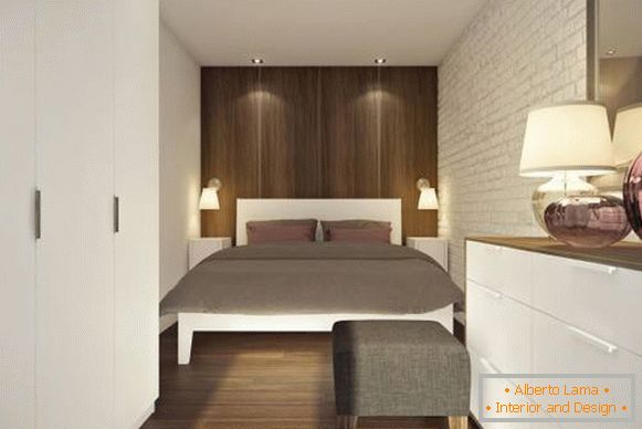 Proiectarea unui dormitor într-un apartament cu două camere de 45 mp