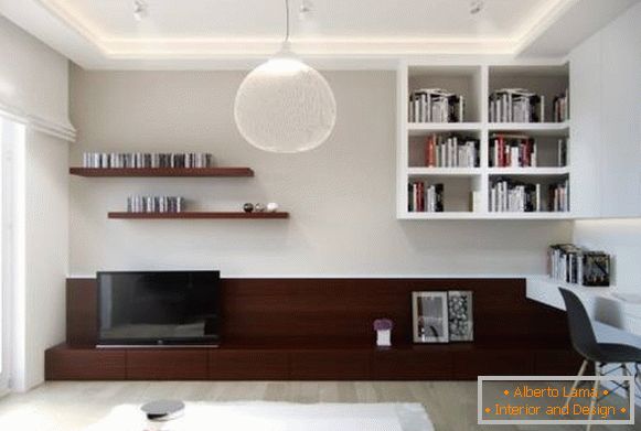 Idei de design moderne pentru un apartament cu o cameră de 40 mp