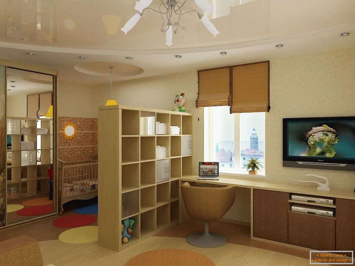 Sala de design pentru părinți tineri cu un copil