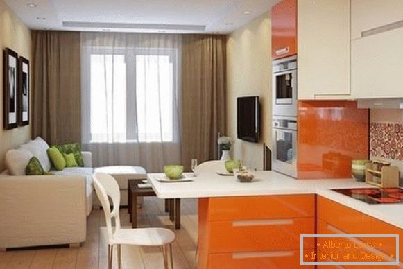 Designul unei fotografii de apartament cu o camera in stil modern - fotografie 4