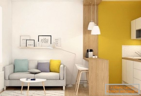 Design de apartament cu o cameră - fotografie 3