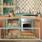 Bucătărie cu un interior în stilul Provence