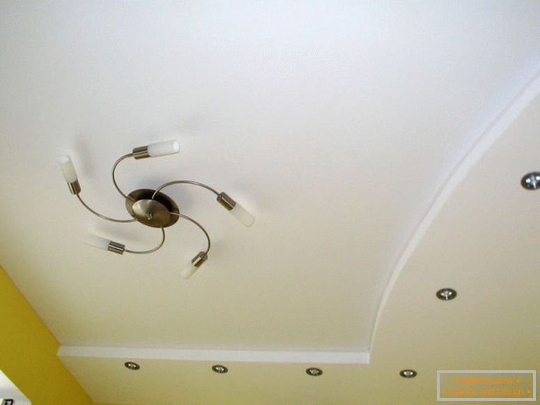 Designul plafoanelor din gips carton - 140 de fotografii de