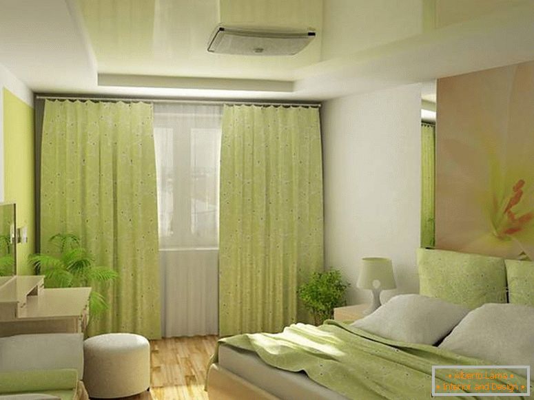 Design de dormitor în măslin