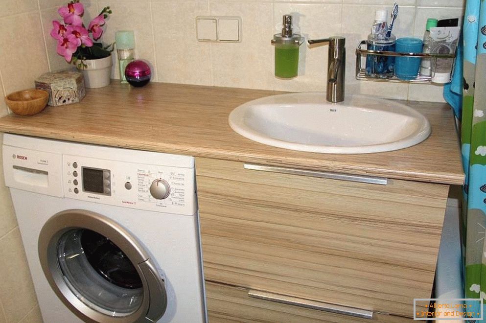 Schema de baie cu mașină de spălat