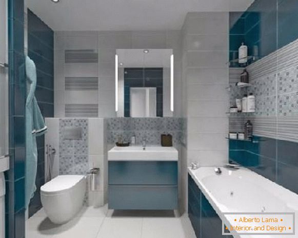 toaletă combinată cu o cameră de design de baie, fotografie 4