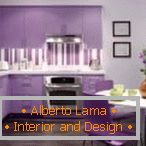Lumină violet bucătărie