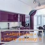 Proiectarea unei bucătării elegant-violete