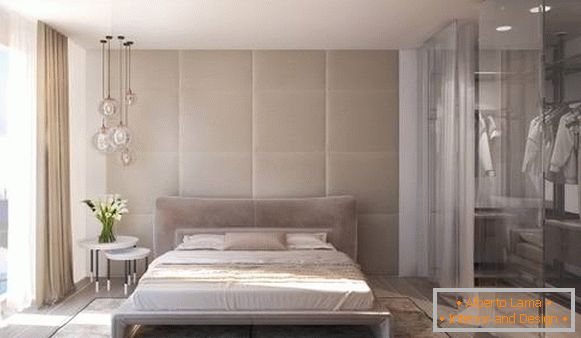 Dormitor modern cu dulap - fotografie