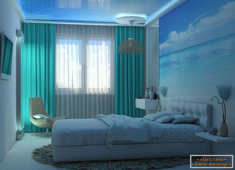 Amestec de albastru-culoare-in-the-dormitor-interior-sym