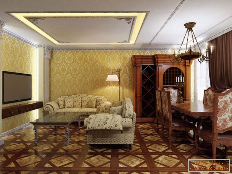 Interior-living-in-clasic stil