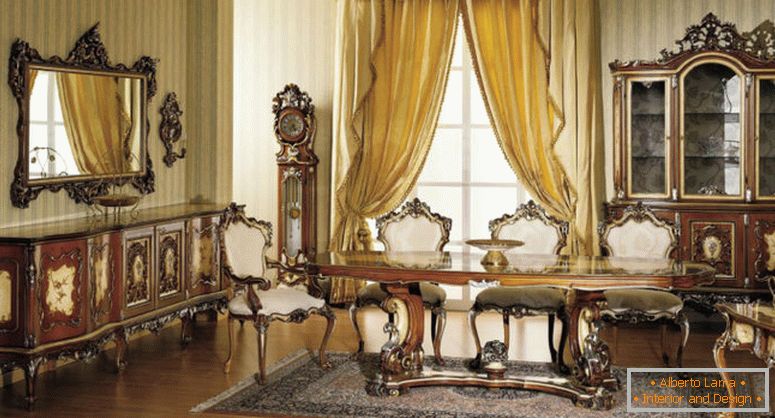 Cameră de zi barocă - 75 de fotografii de design neobișnuit