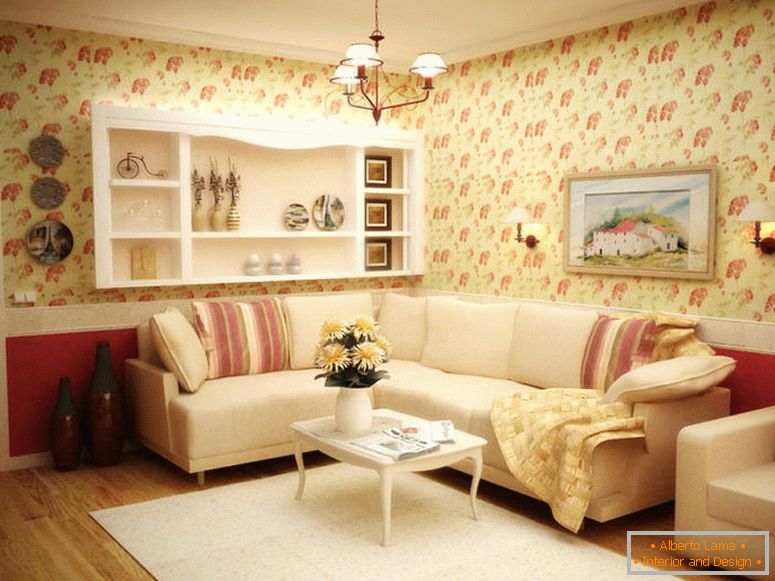 Camera de zi în stil provence - 80 de fotografii de idei de