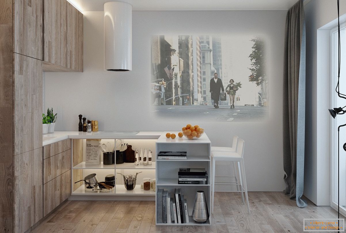 Design pentru un apartament mic în culori pastelate - фото 7