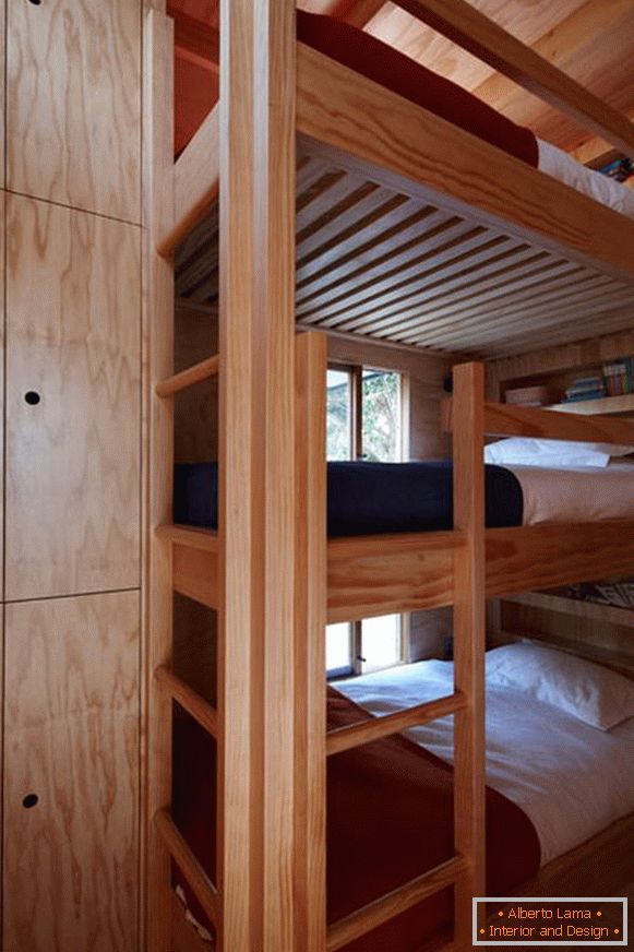 Dormitor de o cabană mică în Noua Zeelandă