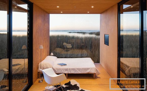 Dormitorul unei case mici Mini mod