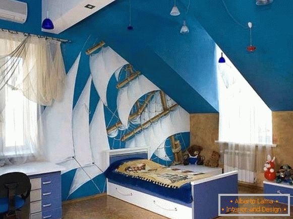 Stiluri de interior al unei camere pentru copii, foto 17