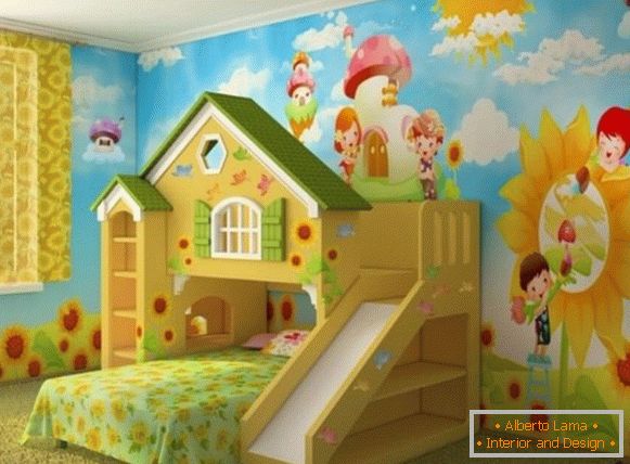 interiorul unei camere pentru copii pentru o fată 3 лет