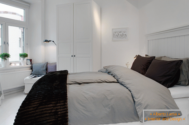 Apartament de dormit în stil scandinav în Gothenburg