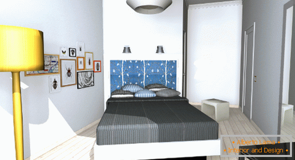Dormitor interior cu nișă