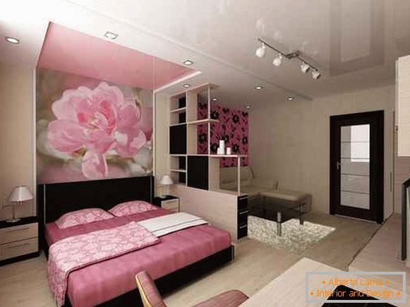 interior modern al unui apartament cu o camera, fotografie 26