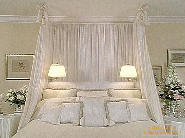 interiorul unui dormitor în stil francez