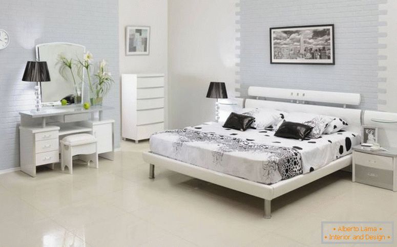 Interior în stil alb - cea mai bună fotografie a ideilor de