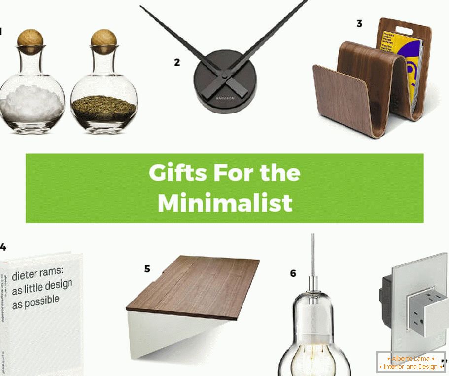 Idei interesante de cadouri în stilul minimalismului