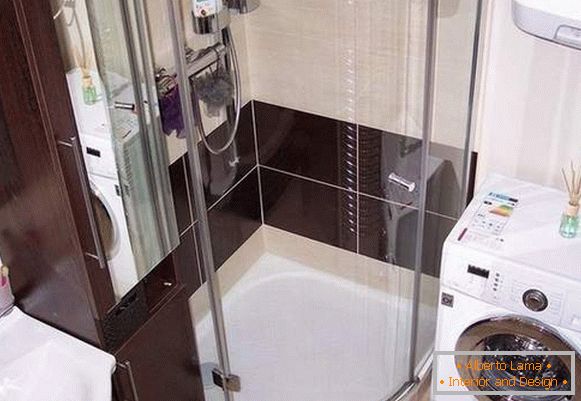 design de baie cu o mașină de spălat fotografie, fotografie 27