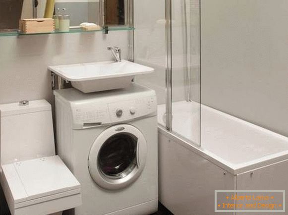 mașină de spălat în design baie, fotografie 4