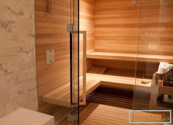 Fitinguri cromate pentru uși de sticlă din mânerele ușilor din saună