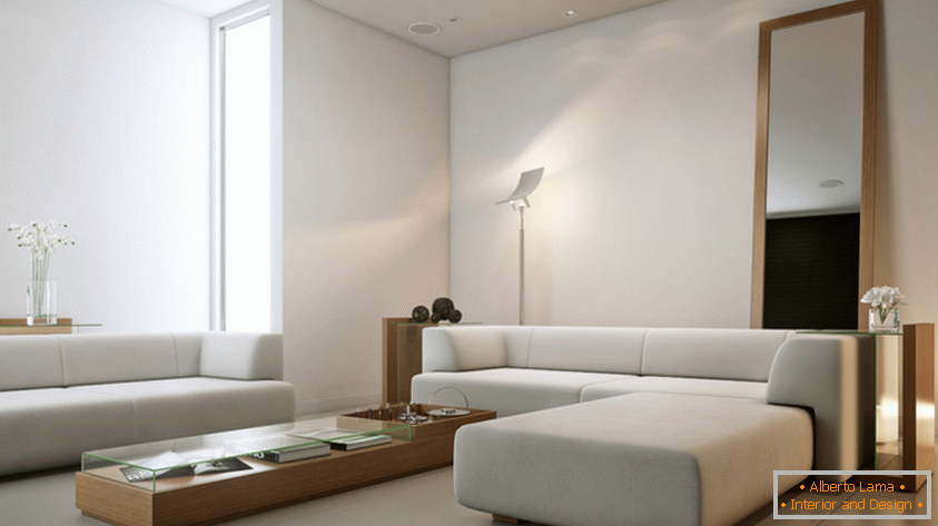 Camera de zi în stil minimalist