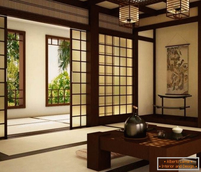 Amenajarea interiorului în stil japonez