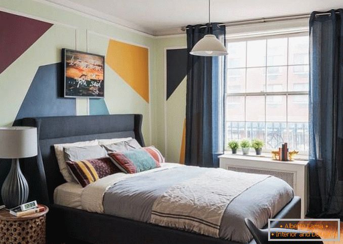 Pictura pereti dormitor într-un stil modern