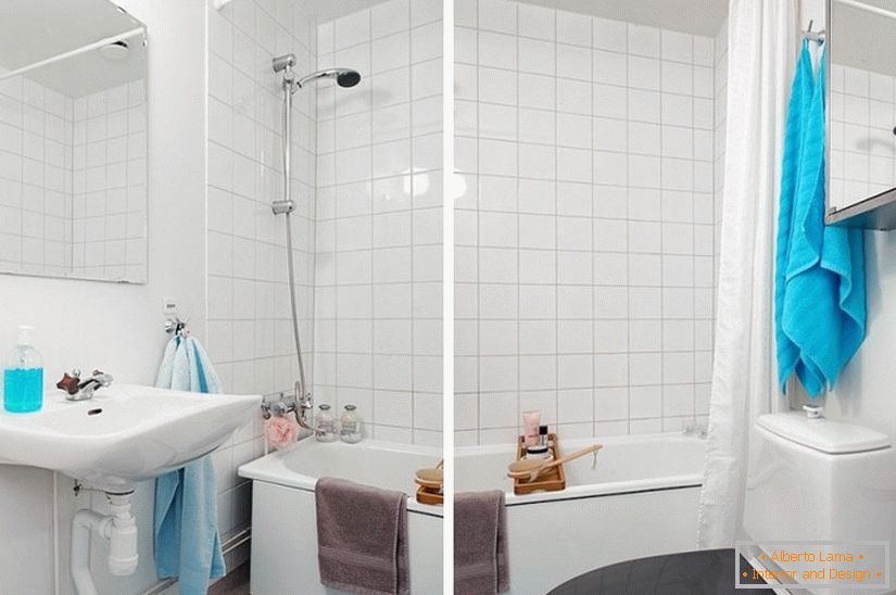 Apartamente studio de baie în stil scandinav