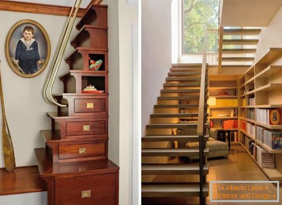 Cabinet sub scări într-o casă privată - fotografii cu cele mai bune idei