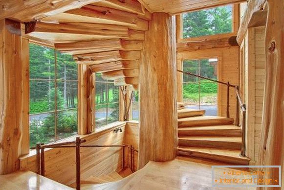 Proiectarea unei scări din lemn într-o casă din lemn