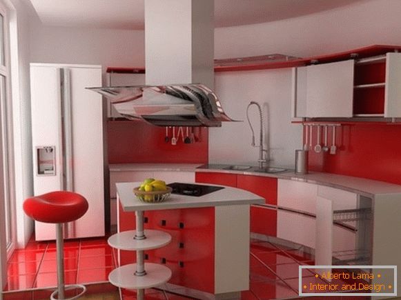 Red Kitchen Design Foto 21